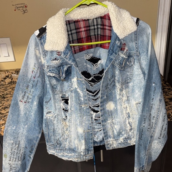 Custom Bob Marley Jean Jacket - Picture 2 of 6